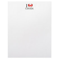 I Love Canada letterhead by EthnoShirts I Love Canada letterhead
