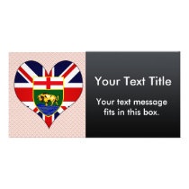 I Love Canada Manitoba Custom Photo Card