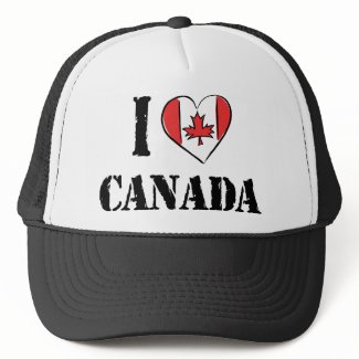 I Love Canada Mesh Hat
