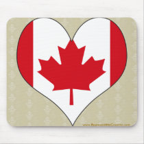 I Love Canada Mouse Pad
