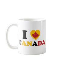 I Love Canada Mugs