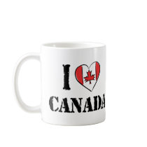 I Love Canada mugs