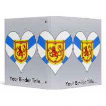 I Love Canada Nova Scotia Vinyl Binder