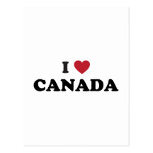 I Love Canada Postcard