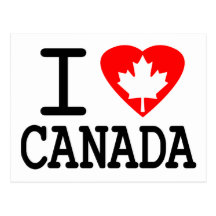 I Love Canada Postcard