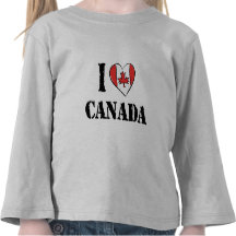 I Love Canada T Shirt Toddler