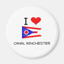 I Love Canal Winchester Ohio Fridge Magnet