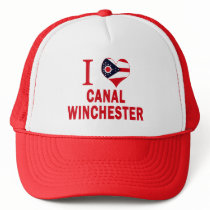 I love Canal Winchester, Ohio Trucker Hat