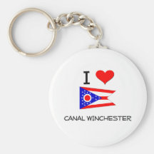 I Love Canal Winchester Ohio Key Chain