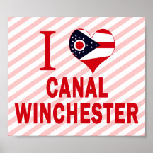 I love Canal Winchester, Ohio Print