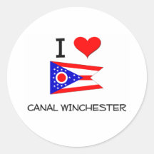 I Love Canal Winchester Ohio Sticker