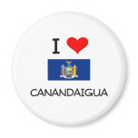 I Love Canandaigua New York Fridge Magnets