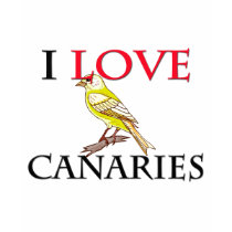 I Love Canaries t-shirts by tshirtshirts I Love Canaries t-shirts