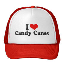 I Love Candy Canes Mesh Hats