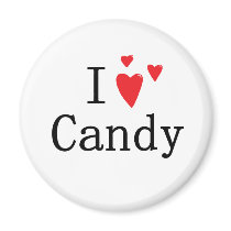 I Love Candy magnets