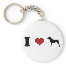 I LOVE CANE CORSO KEYCHAIN