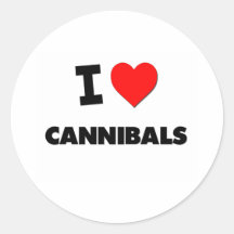 I love Cannibals Stickers