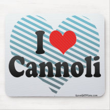 I Love Cannoli Mouse Pads