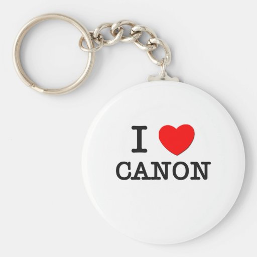 I Love Canon Keychain Zazzle