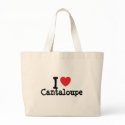 I love Cantaloupe heart T-Shirt bags by funnycustomtshirts I love Cantaloupe heart T-Shirt bags