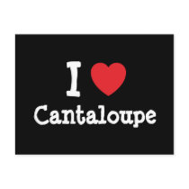 I love Cantaloupe heart T-Shirt postcards