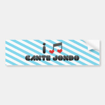I Love Cante Jondo Bumper Stickers