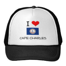 I Love Cape Charles Virginia Hats