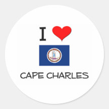 I Love Cape Charles Virginia Sticker