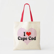 I Love Cape Cod Canvas Bags