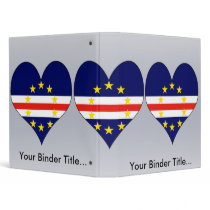 I Love Cape Verde 3 Ring Binder