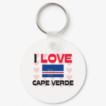 I Love Cape Verde keychains