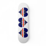 I Love Cape Verde Custom Skateboard