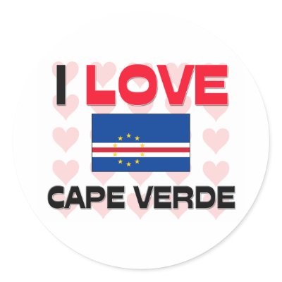 I Love Cape Verde Round Sticker by tshirtshirts