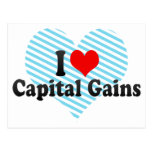 I Love Capital Gains Post Cards