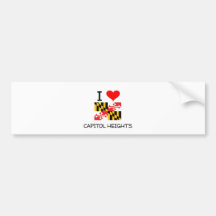I Love Capitol Heights Maryland Bumper Sticker