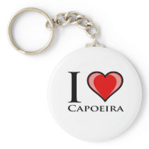 I Love Capoeira Keychain