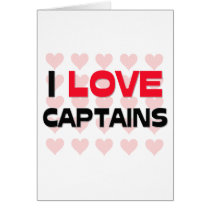 I LOVE CAPTAINS cards