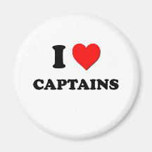 I love Captains Fridge Magnets
