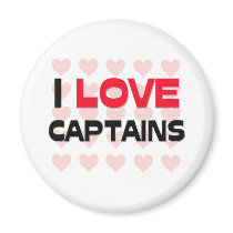 I LOVE CAPTAINS magnets