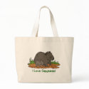 I Love Capybaras bags