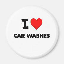 I love Car Washes Refrigerator Magnet