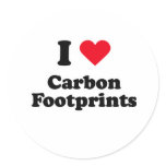 I love carbon footprints stickers