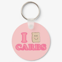 I love Carbs keychains by totallypainted I love Carbs keychains