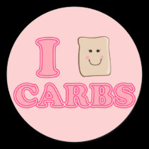 I love Carbs stickers