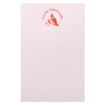 I Love Cardinals stationery by TLArnold I Love Cardinals stationery