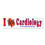 I Love Cardiology Bumper Sticker