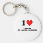 I Love Careers Information Officers Key Chains