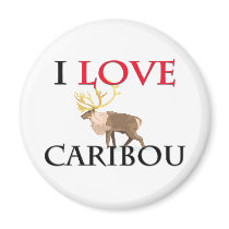 I Love Caribou Magnet