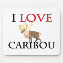 I Love Caribou mousepads