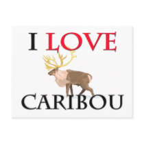 I Love Caribou Post Card